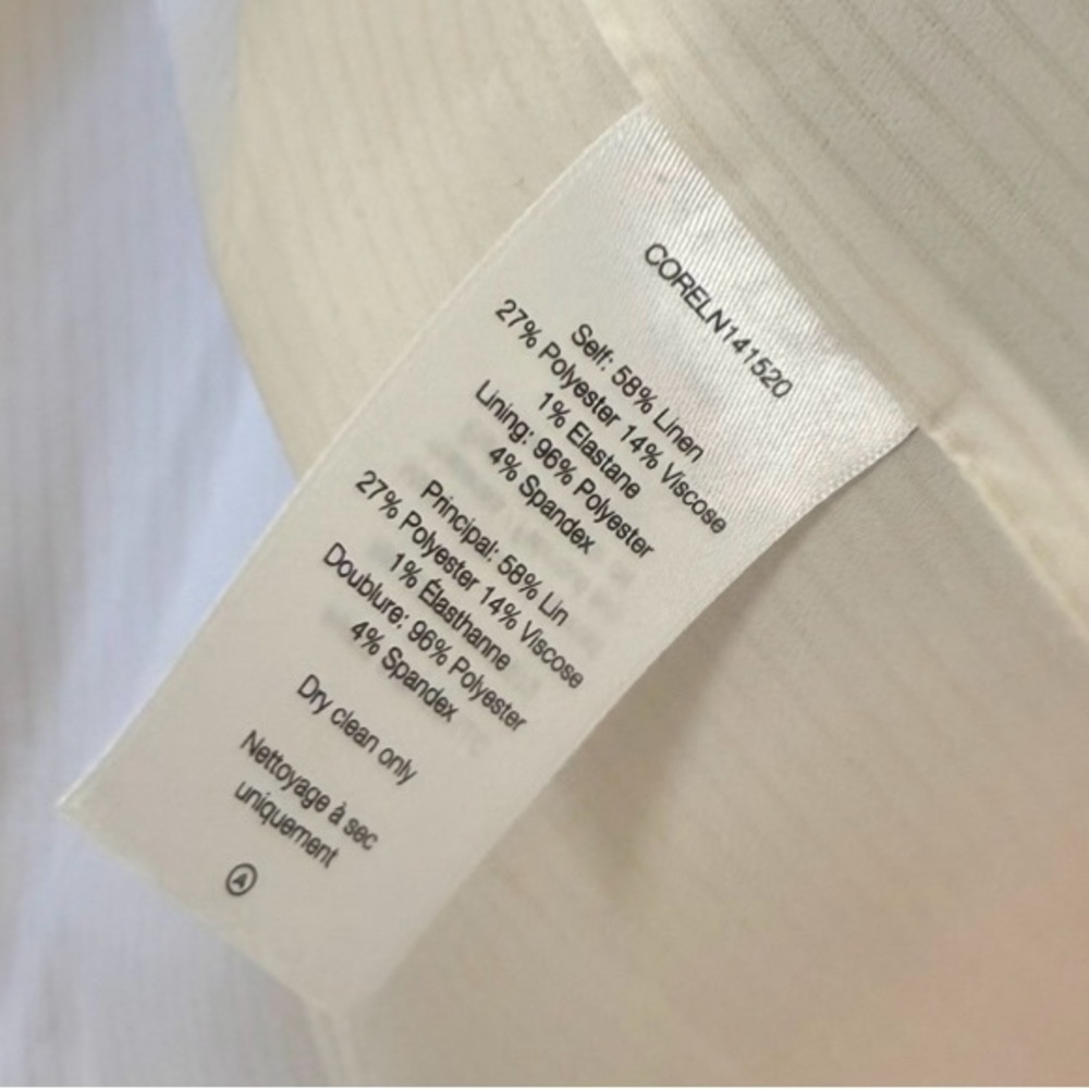 VERONICA BEARD Hosanna Linen Dickey Jacket in Khaki Melange Sz 2 - Picture 11 of 11
